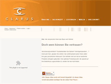 Tablet Screenshot of clarus.de